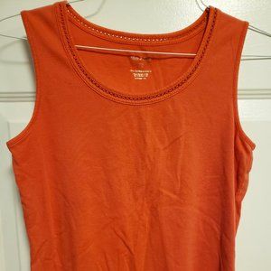 WOMENS ORANGE TANK TOP by WHIT E STAG - S (4-6) - RN 52669